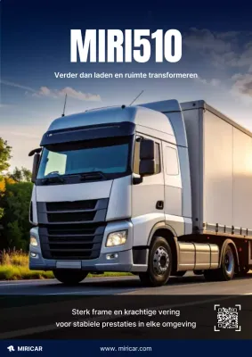 Blauwe moderne transportadvertentie