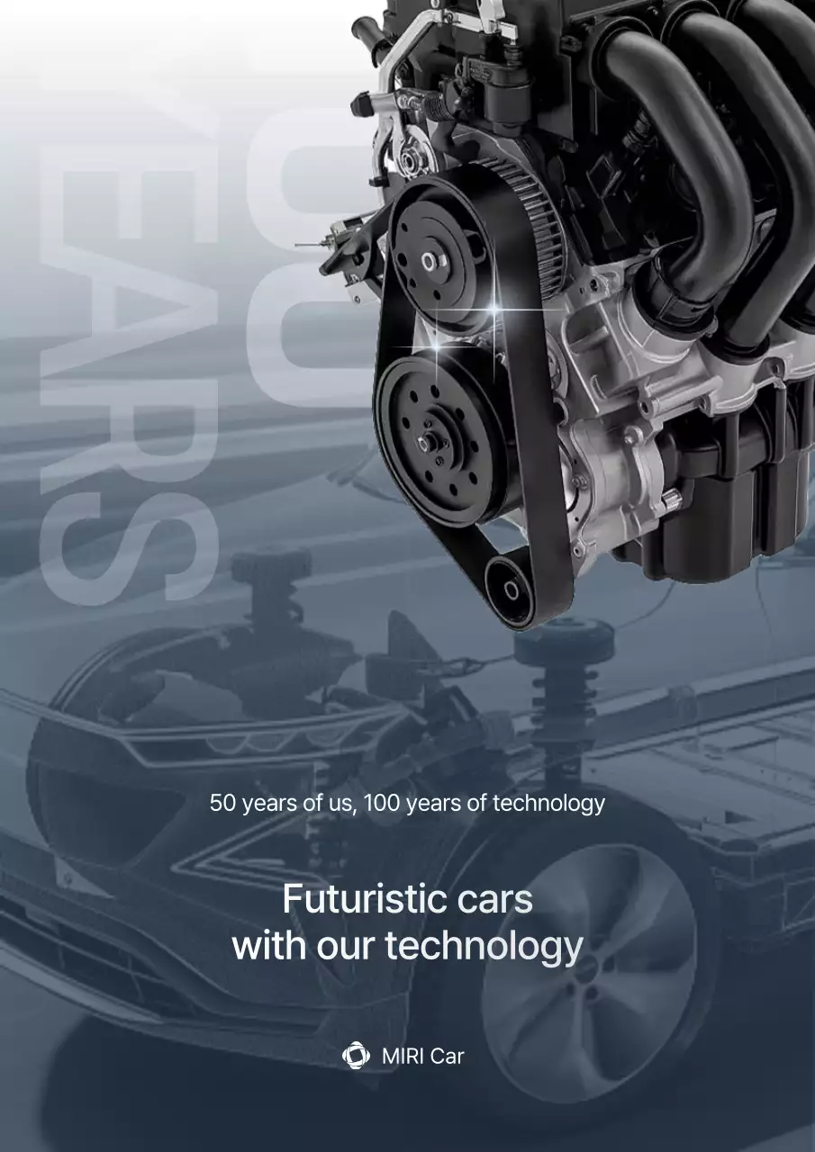 Quảng cáo công nghệ hiện đại màu xám