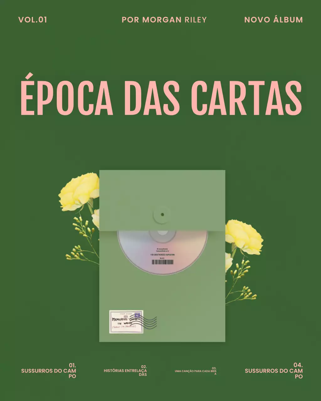 Capa do álbum Green Elegant Music no Instagram