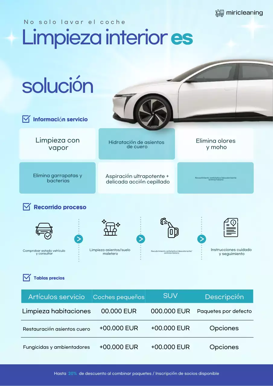 Guía de limpieza de coches Sky Blue Clean