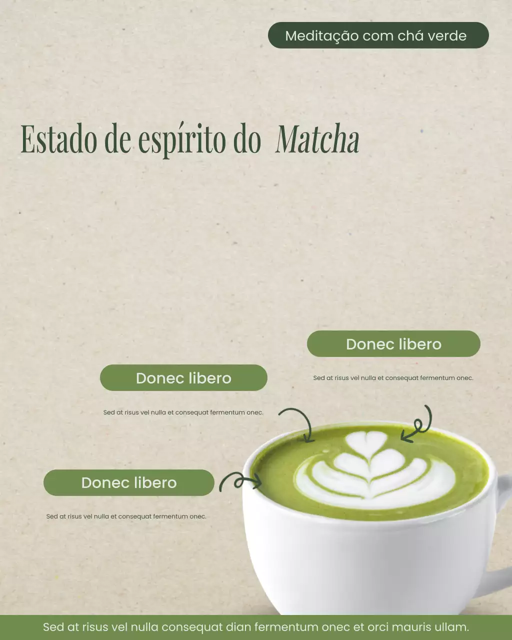 Postagem do Instagram sobre Matcha Mood