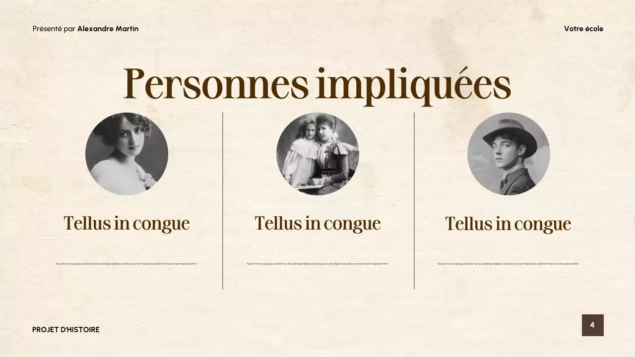 Présentation du guide de littérature vintage beige