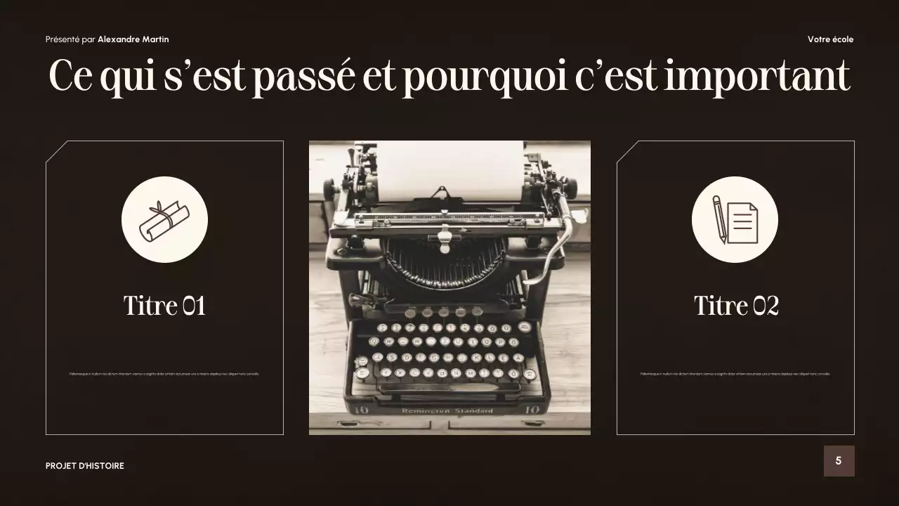 Présentation du guide de littérature vintage beige