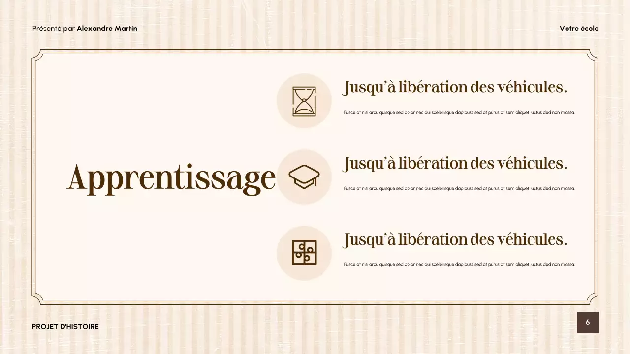 Présentation du guide de littérature vintage beige
