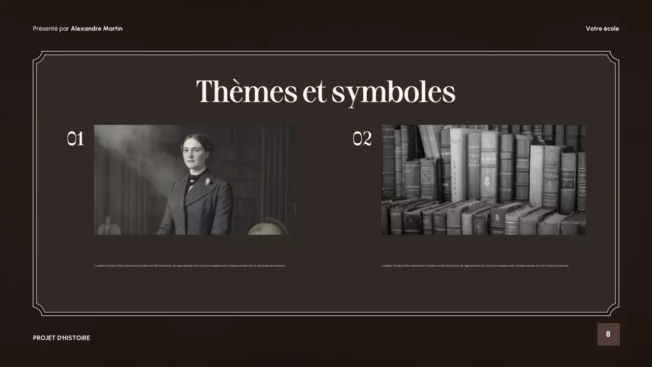 Présentation du guide de littérature vintage beige