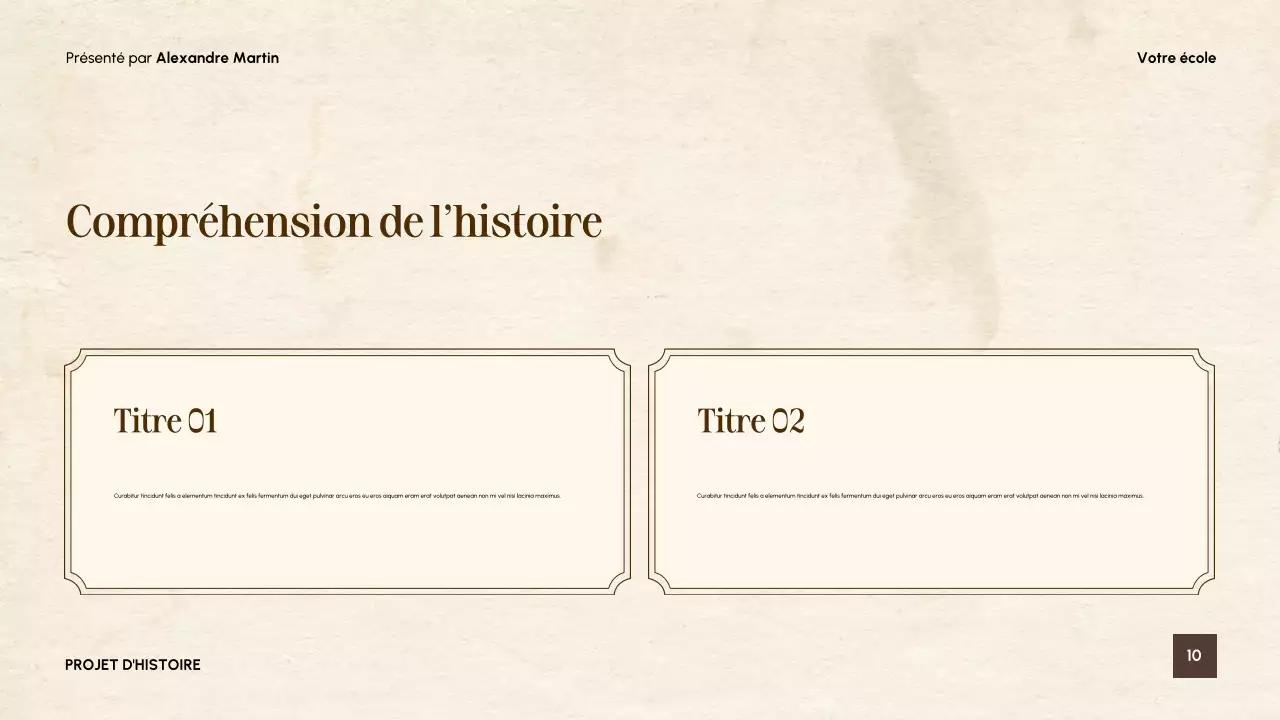 Présentation du guide de littérature vintage beige