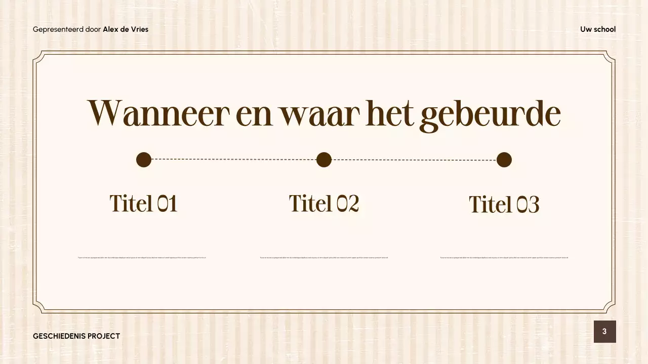 Beige Vintage Literatuurgids Presentatie