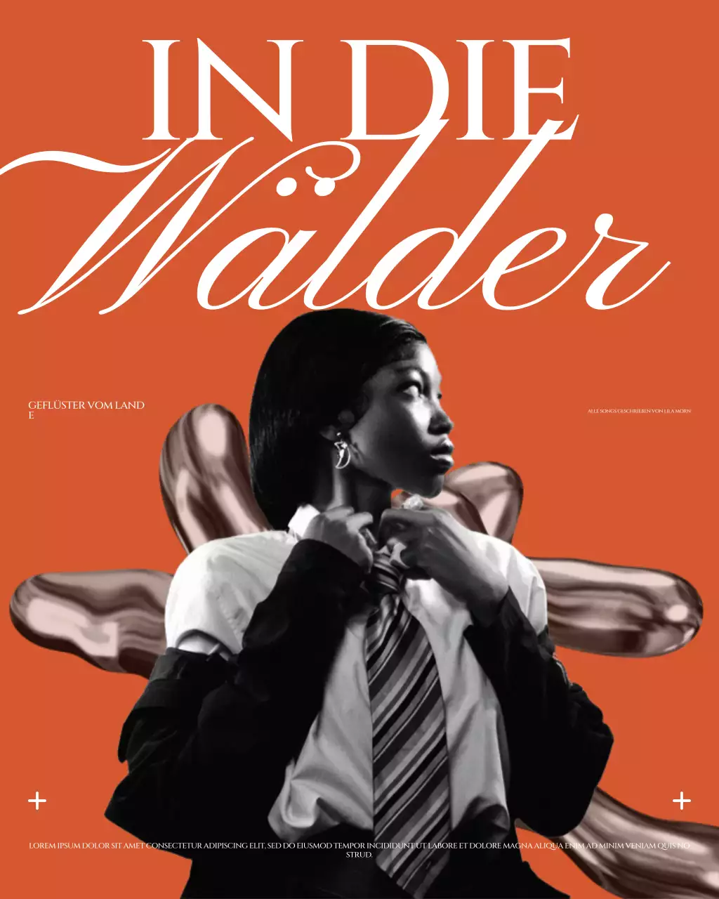 Orange Retro Music Promotion Instagram-Post