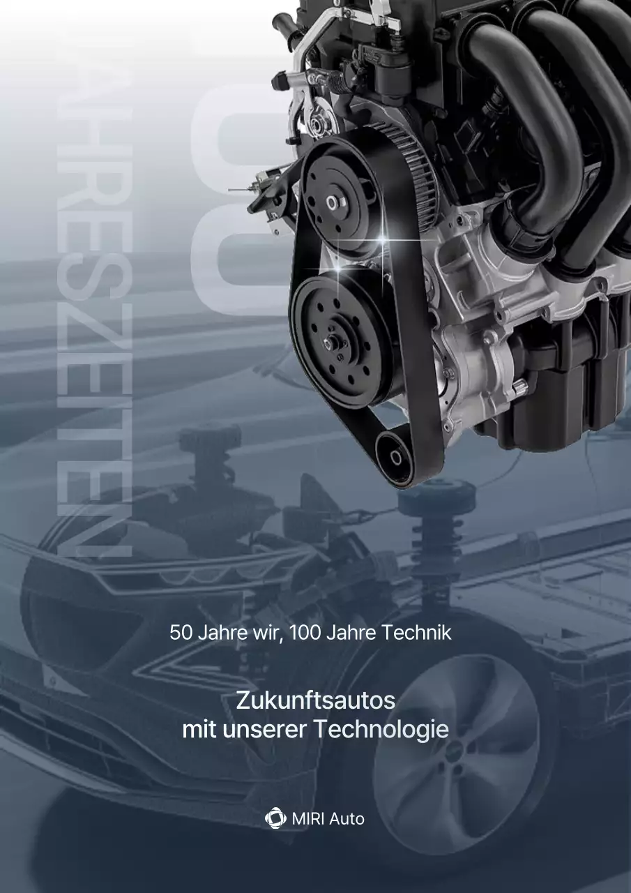 Graue moderne Tech-Werbung