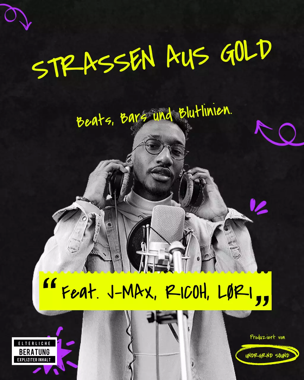 Instagram-Post zur Promotion von Yellow Urban Music