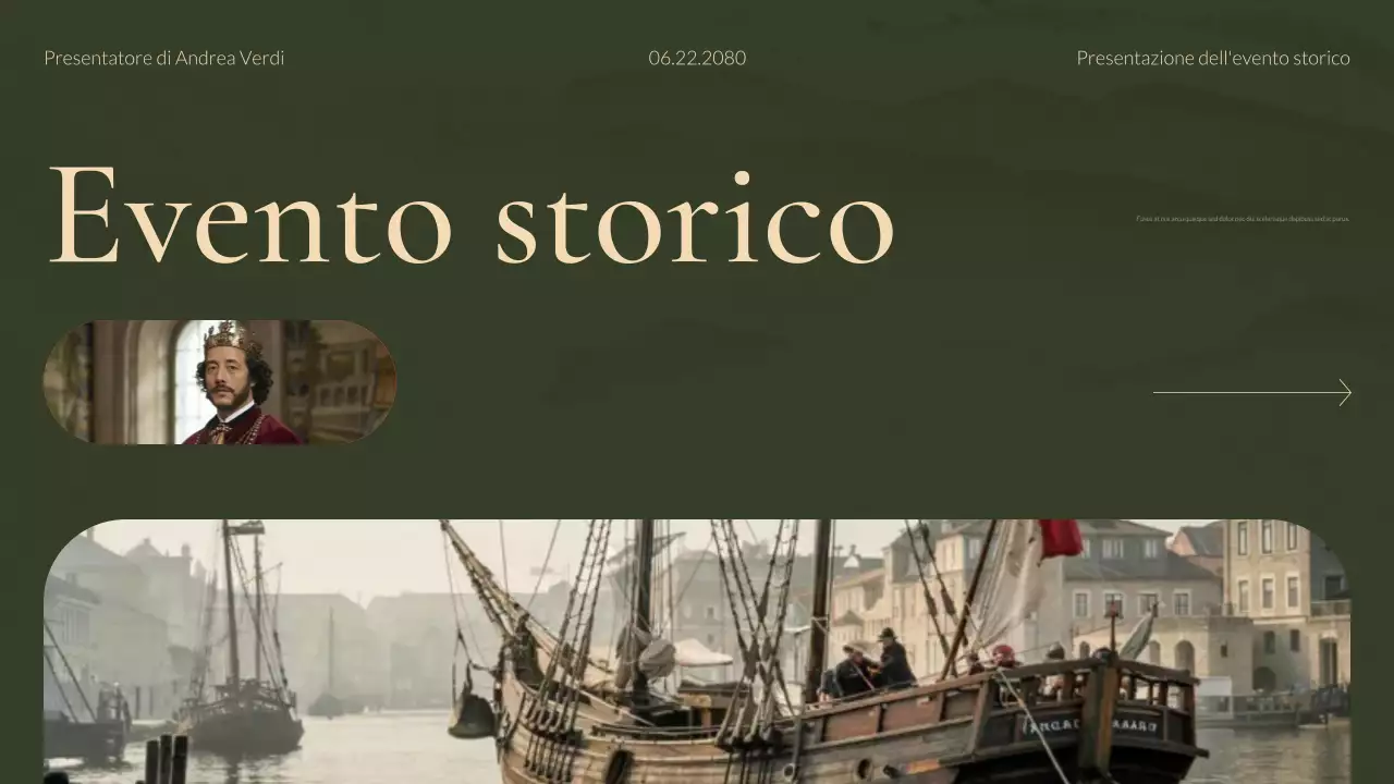 Presentazione di studi storici moderni sul verde e l'oro