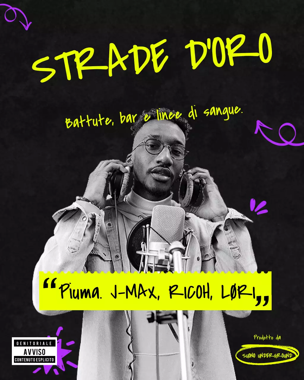 Post Instagram di promozione di Yellow Urban Music