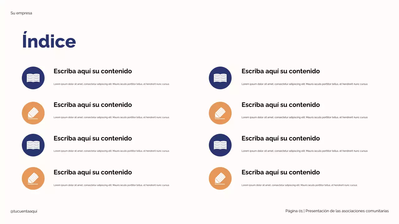Ilustración moderna en azul y beige: Alianzas estratégicas para el éxito estudiantil. Presentación.
