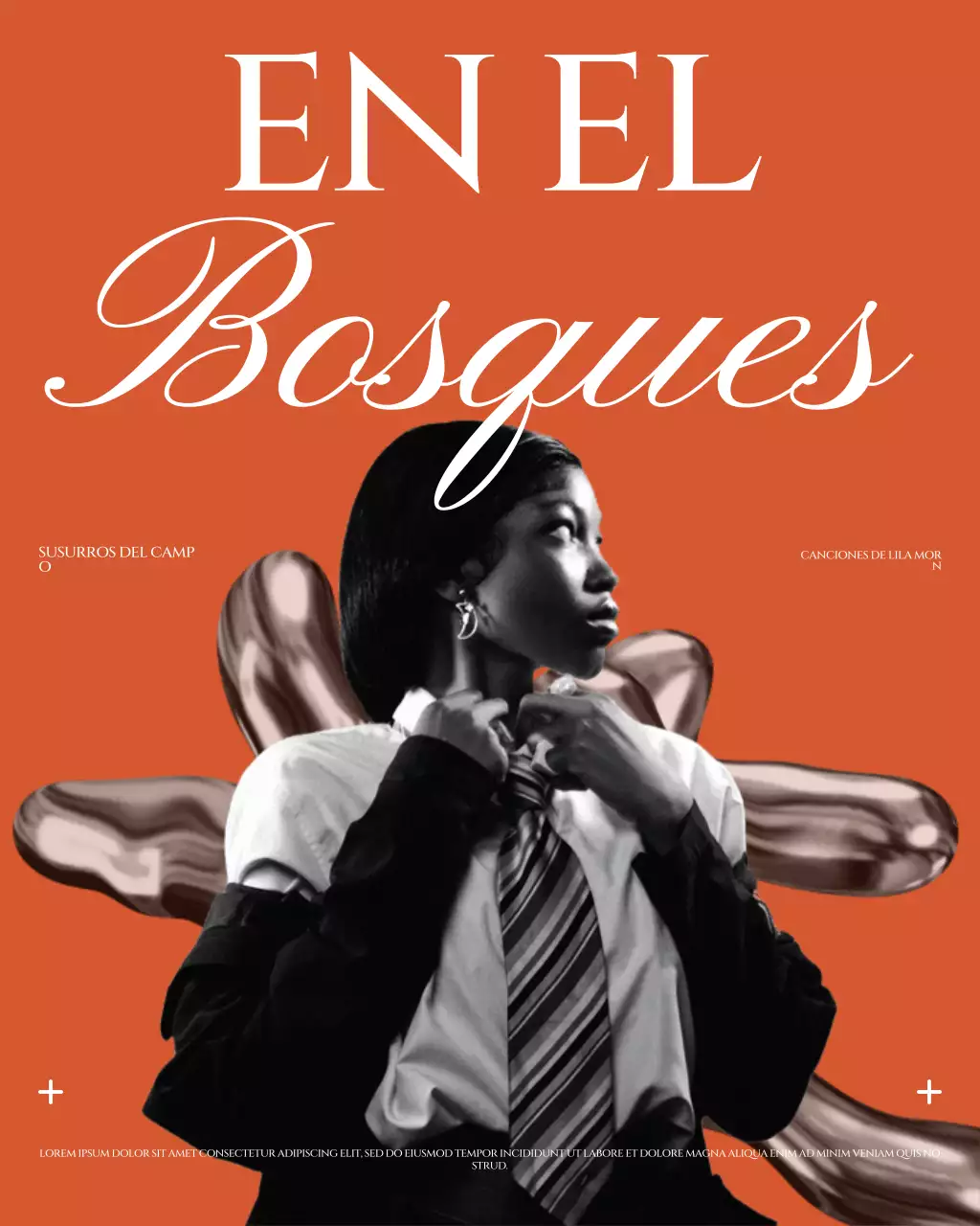 Publicación de Instagram de promoción de música retro de Orange