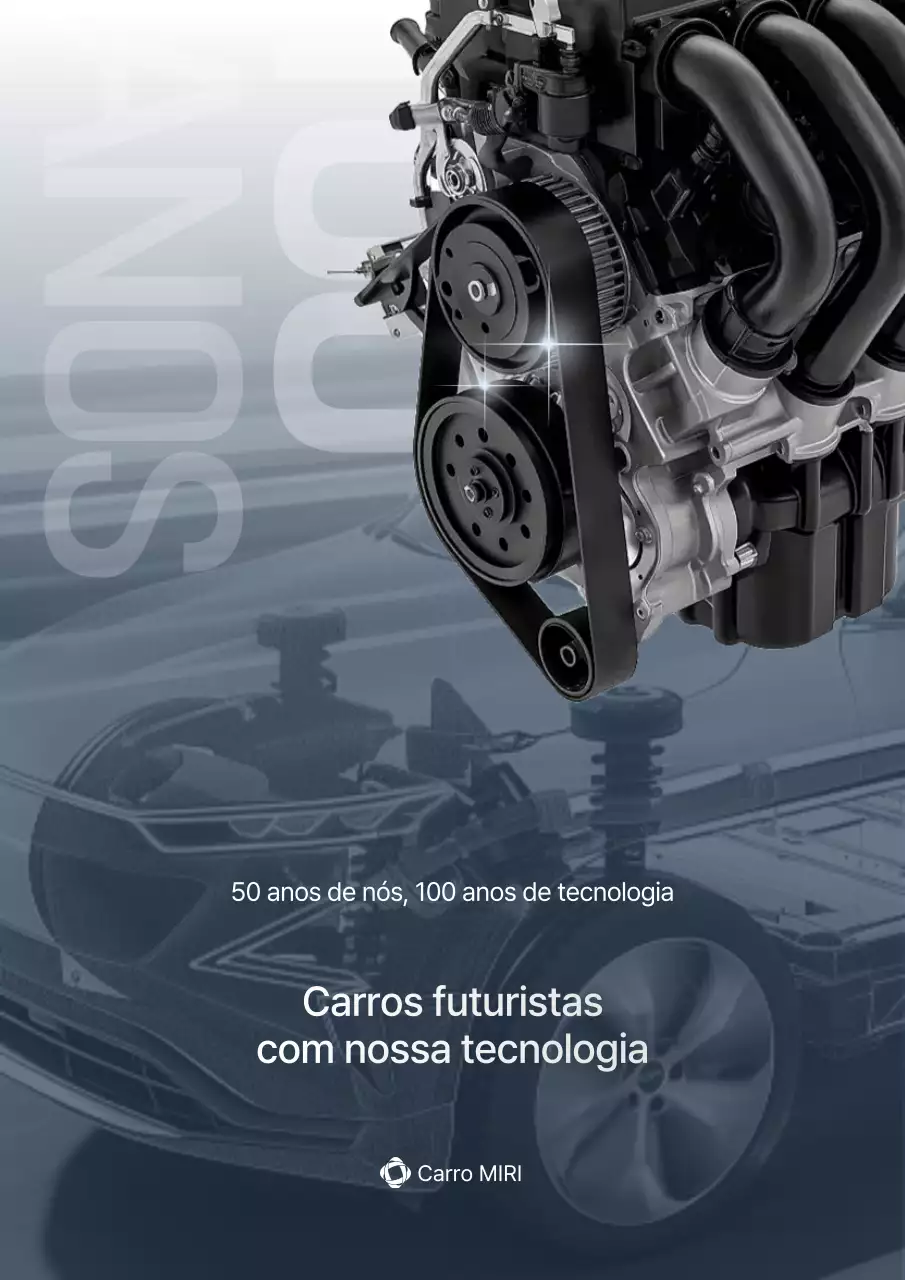 Anúncio de tecnologia moderna cinza