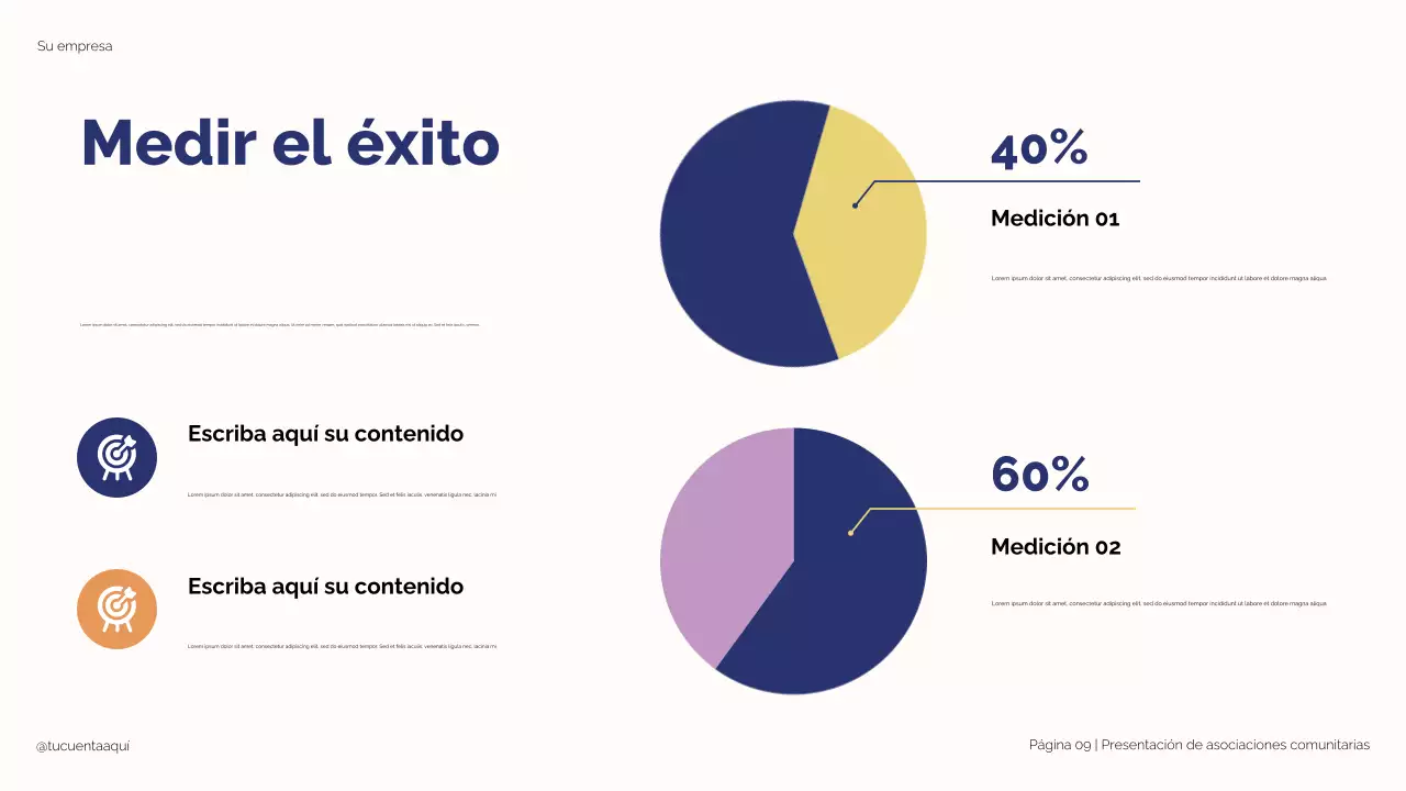 Ilustración moderna en azul y beige: Alianzas estratégicas para el éxito estudiantil. Presentación.