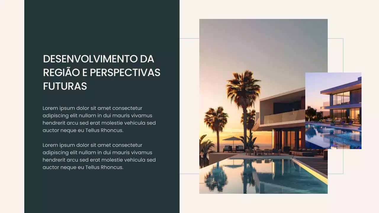 Apresentação de Promoção Imobiliária Moderna Bege
