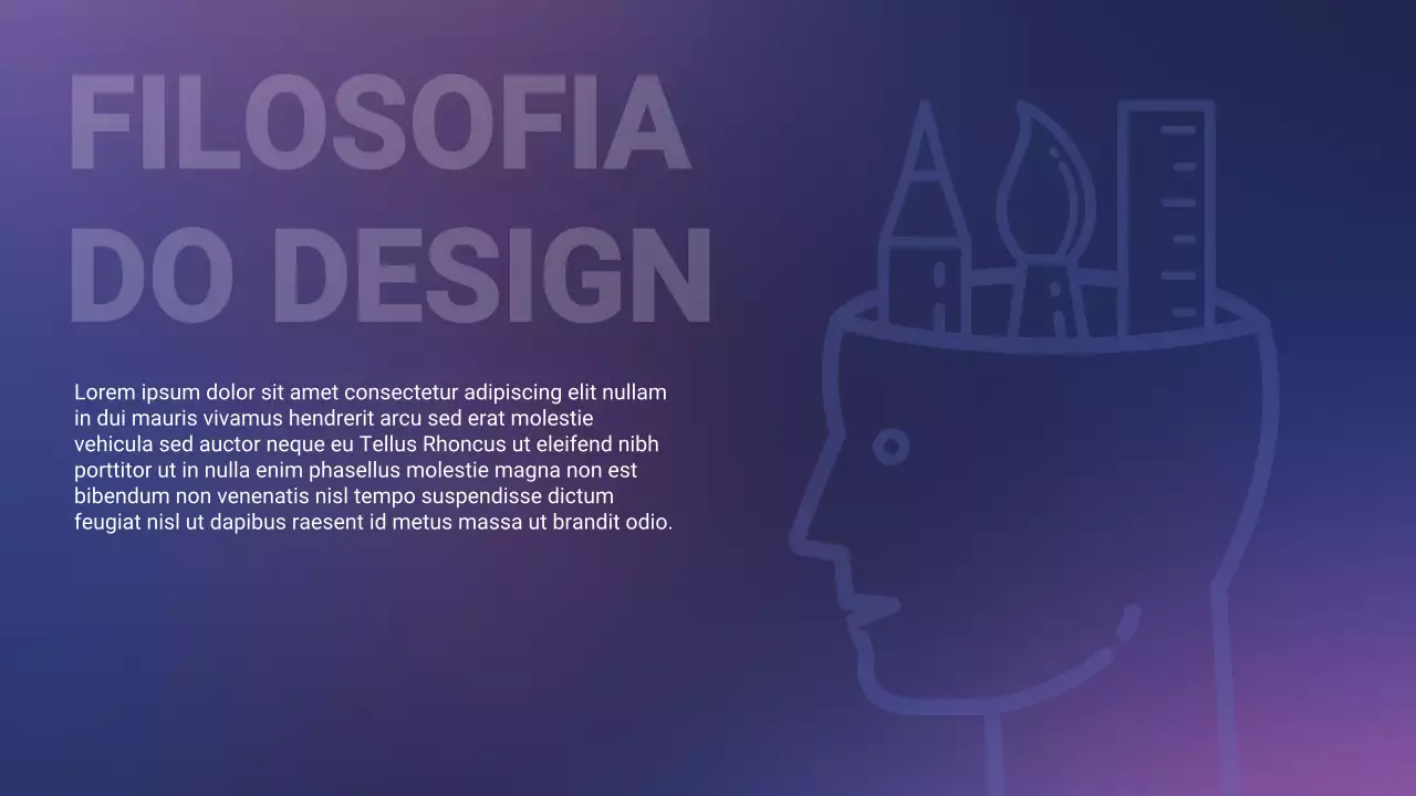 Apresentação do Portfólio de Design Moderno Roxo