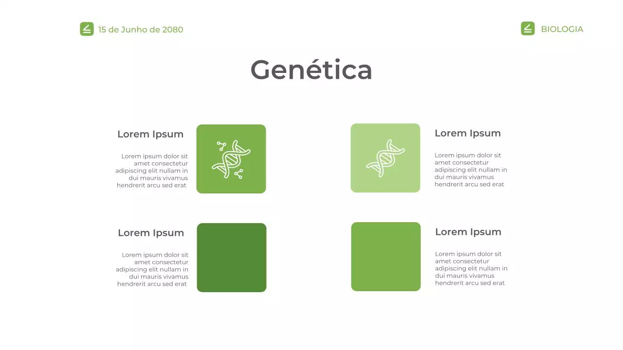 Apresentação da Palestra sobre Biologia Moderna Verde