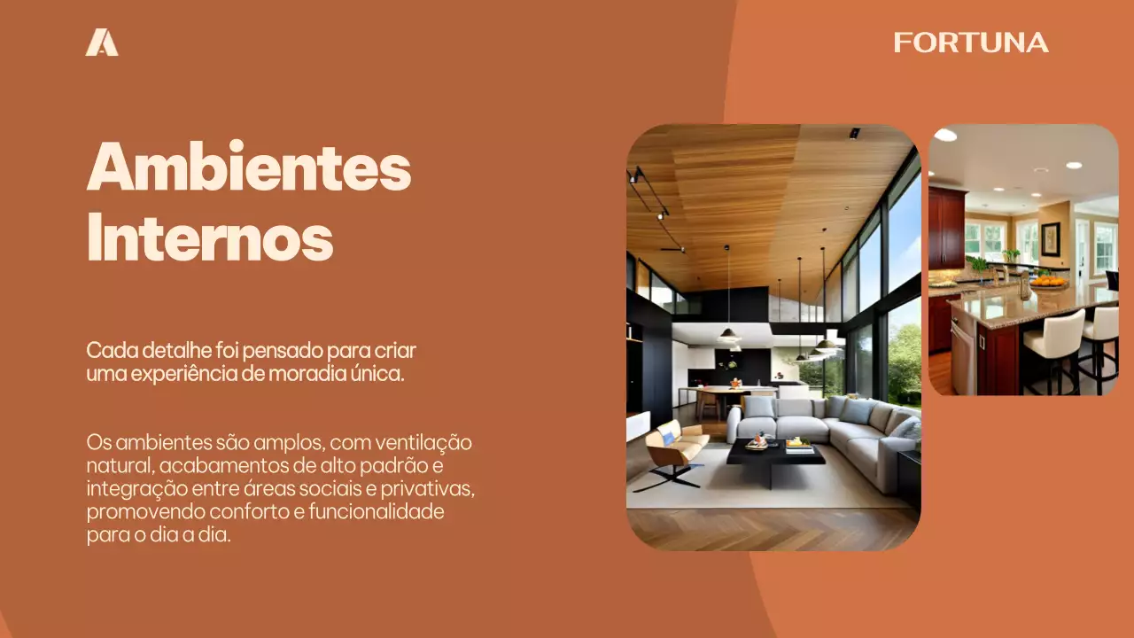 Apresentação de Promoção Imobiliária Moderna Orange