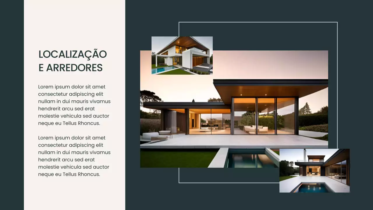 Apresentação de Promoção Imobiliária Moderna Bege