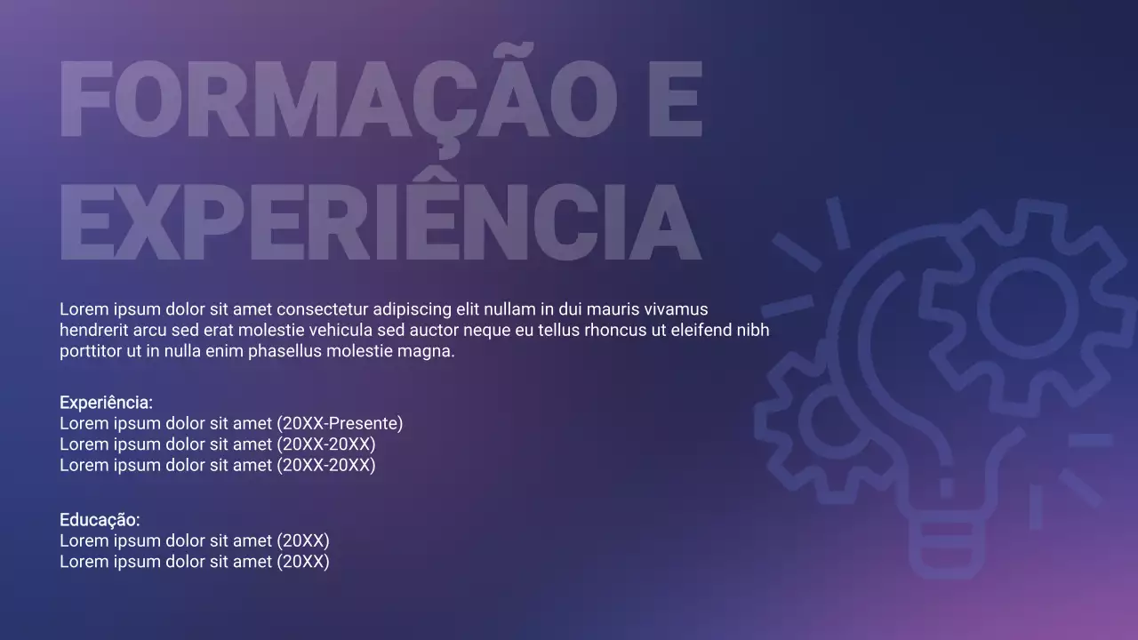 Apresentação do Portfólio de Design Moderno Roxo