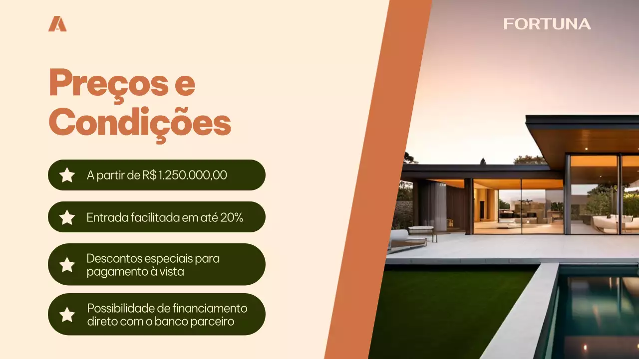 Apresentação de Promoção Imobiliária Moderna Orange