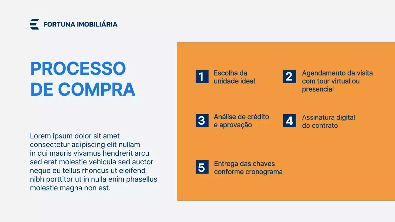 Apresentação de Anúncio Imobiliário Moderno Azul