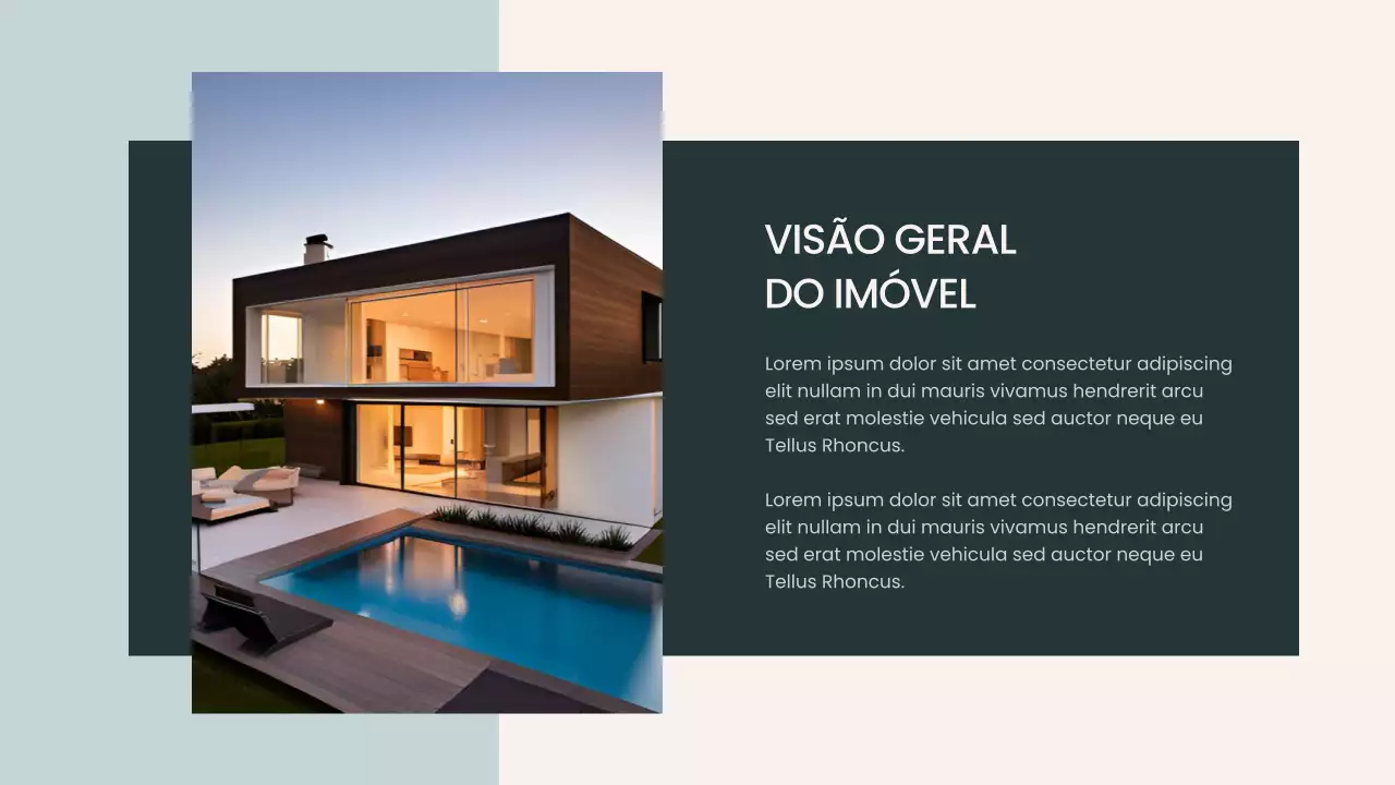 Apresentação de Promoção Imobiliária Moderna Bege