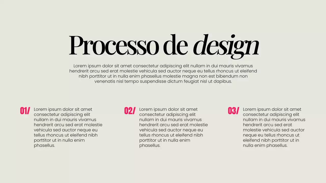 Apresentação de Ilustração Criativa Bege