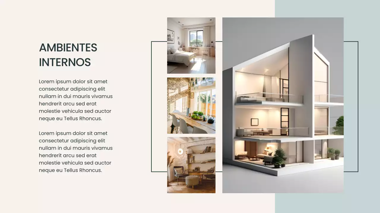 Apresentação de Promoção Imobiliária Moderna Bege