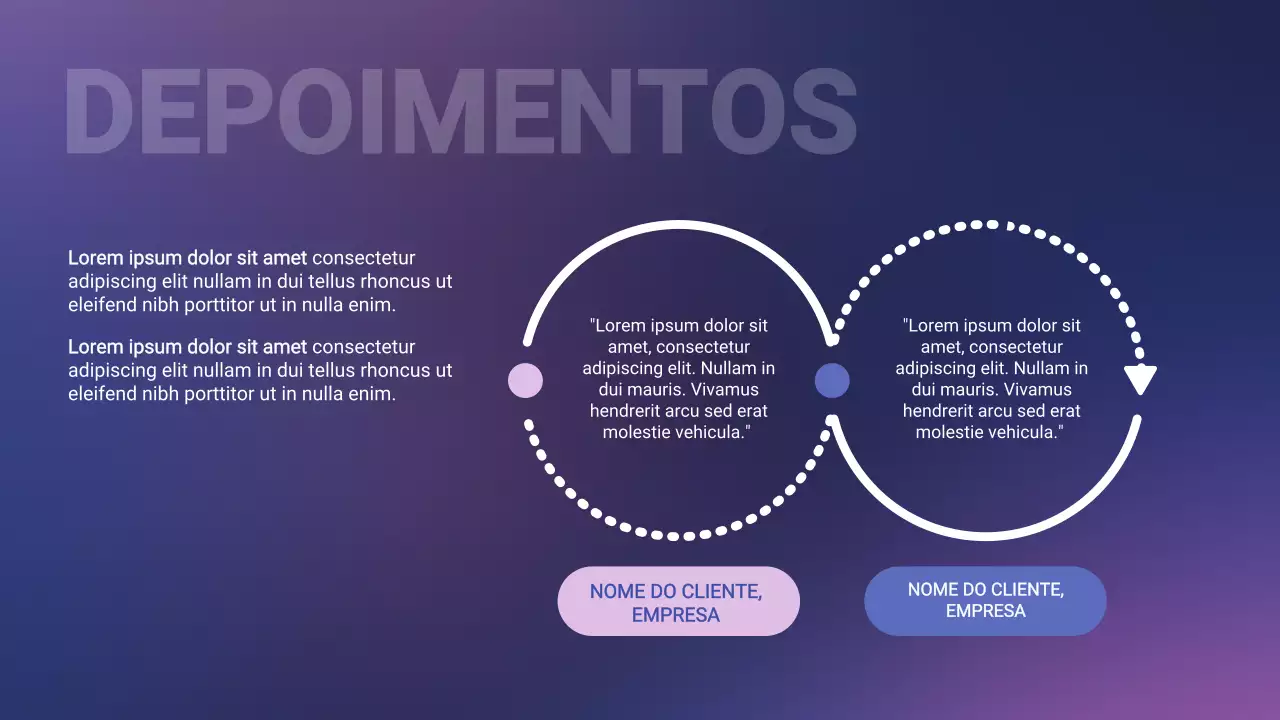 Apresentação do Portfólio de Design Moderno Roxo