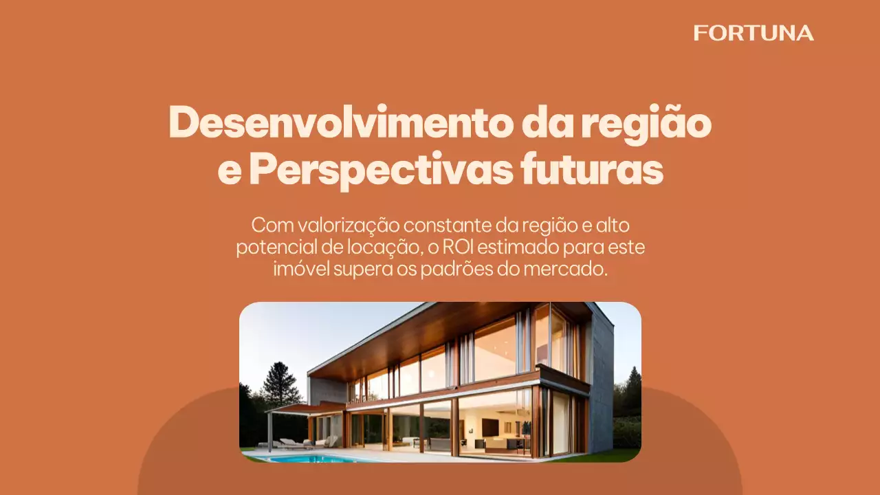 Apresentação de Promoção Imobiliária Moderna Orange