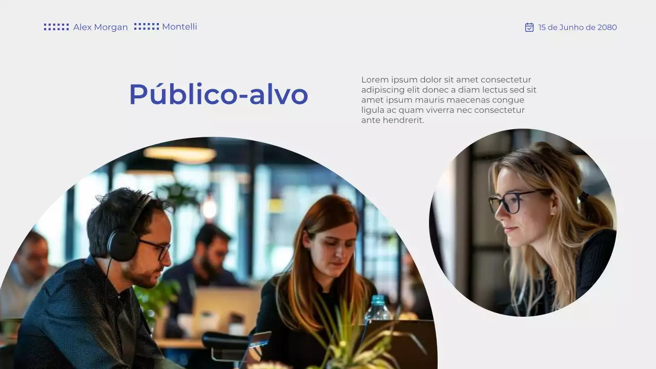 Apresentação do anúncio da tecnologia futurista azul