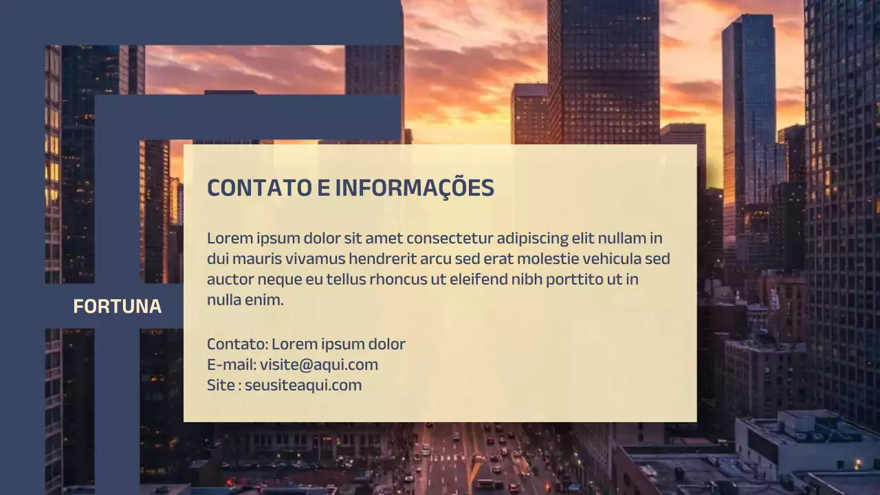 Apresentação de Promoção Imobiliária Moderna Orange
