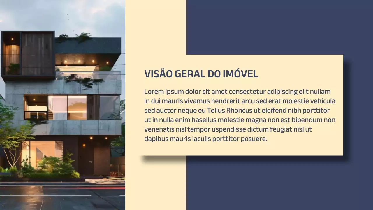 Apresentação de Promoção Imobiliária Moderna Orange