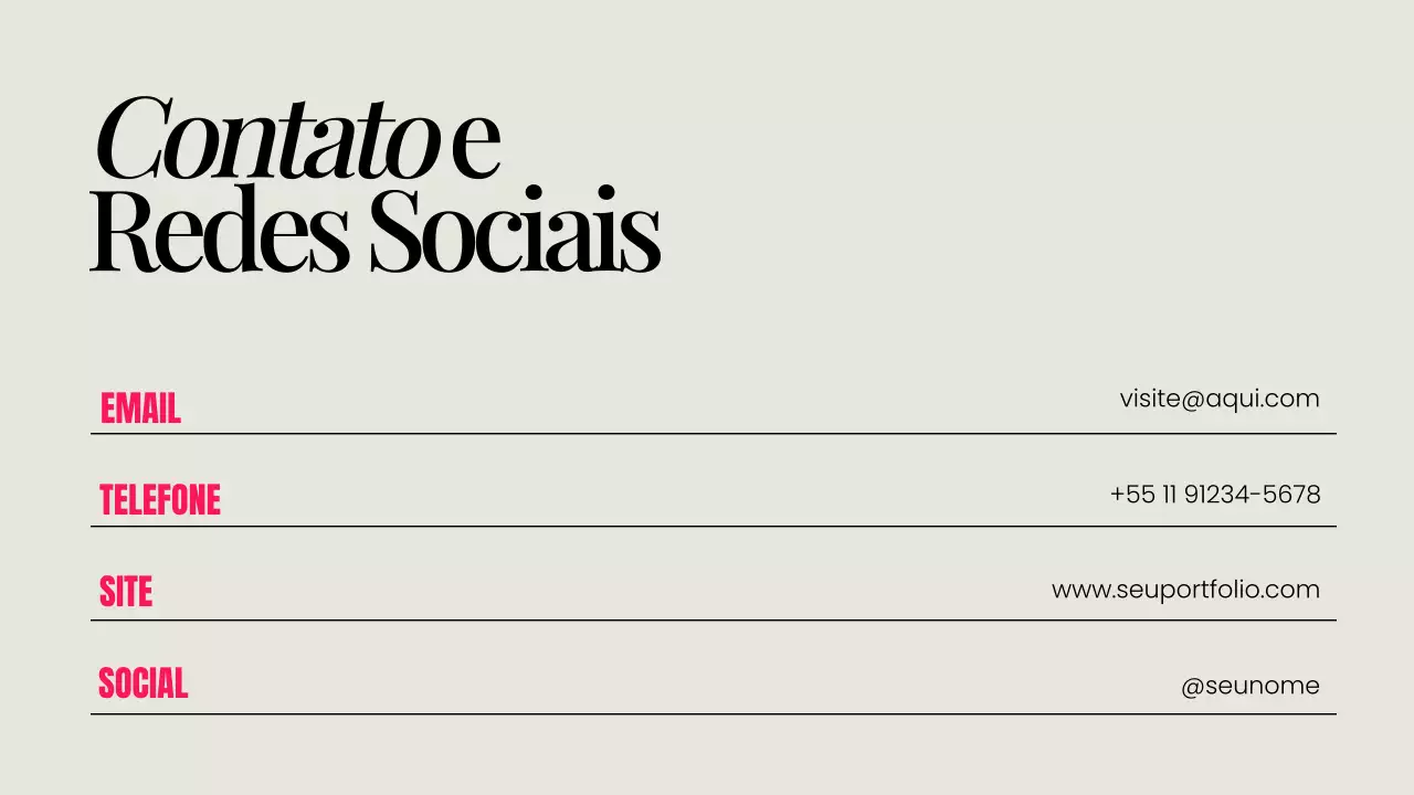 Apresentação de Ilustração Criativa Bege