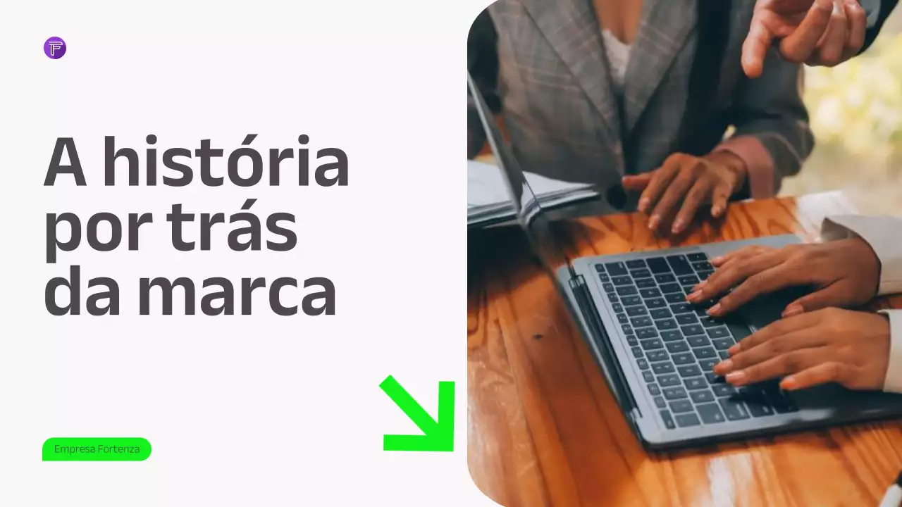 Apresentação de Estratégia Empresarial Moderna Roxa Verde