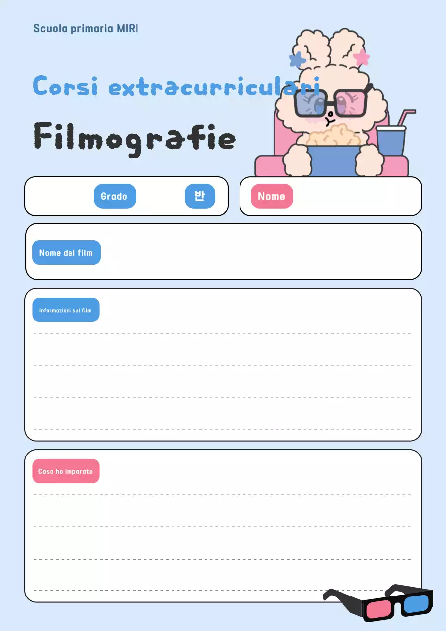 Recensione del film Sky Blue Baby - Materiale didattico