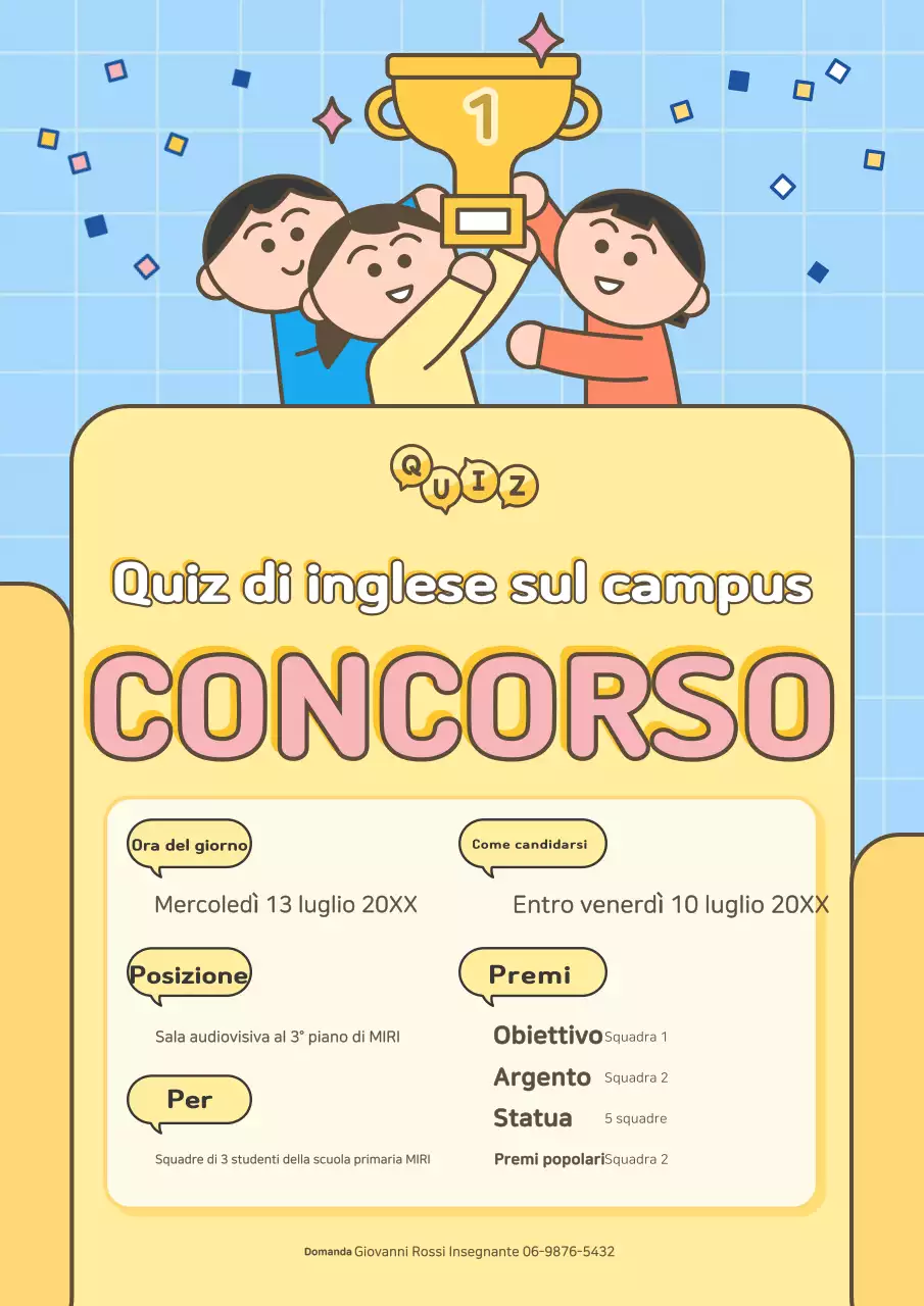 Guida al concorso di inglese Yellow Baby