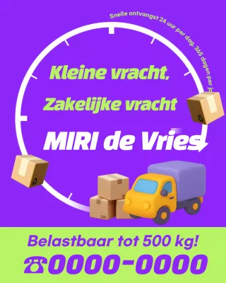 Advertentie voor Bora Simple Logistics