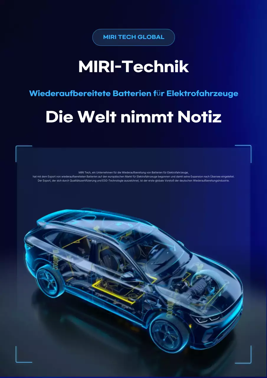 Blaues modernes Elektroauto