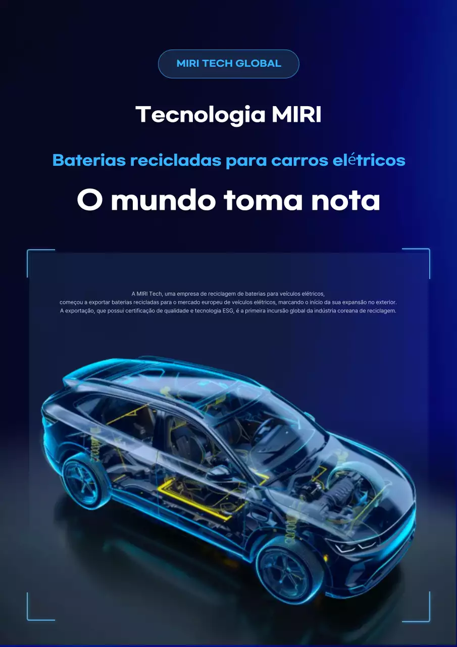 Promoção de Carro Elétrico Moderno Azul