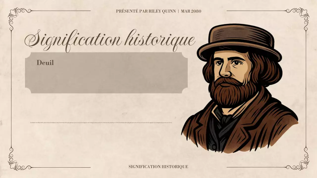 Présentation d'étude de la littérature historique classique