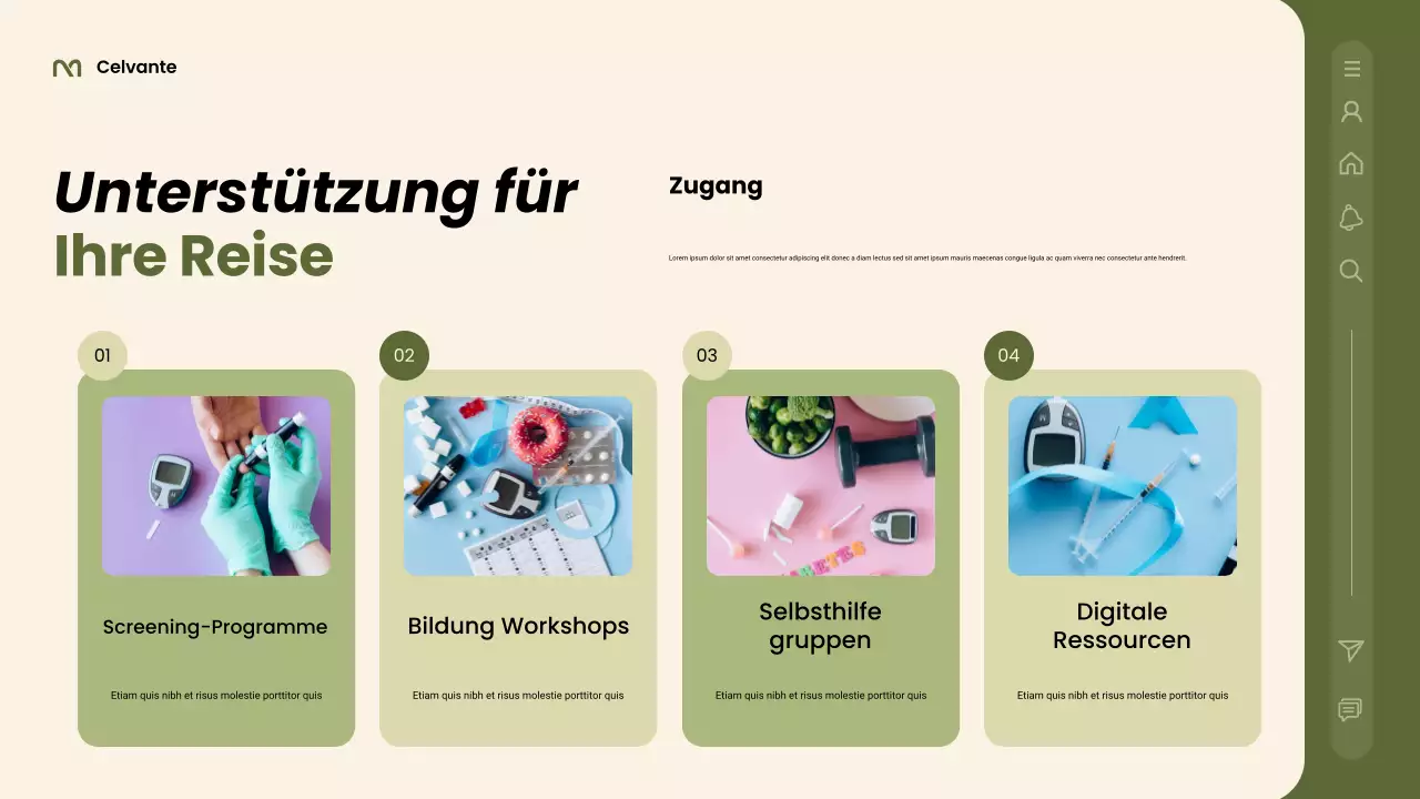 Grüner moderner Gesundheitsleitfaden Präsentation