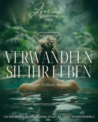 Ankündigung des Green Elegant Wellness Retreats auf Instagram