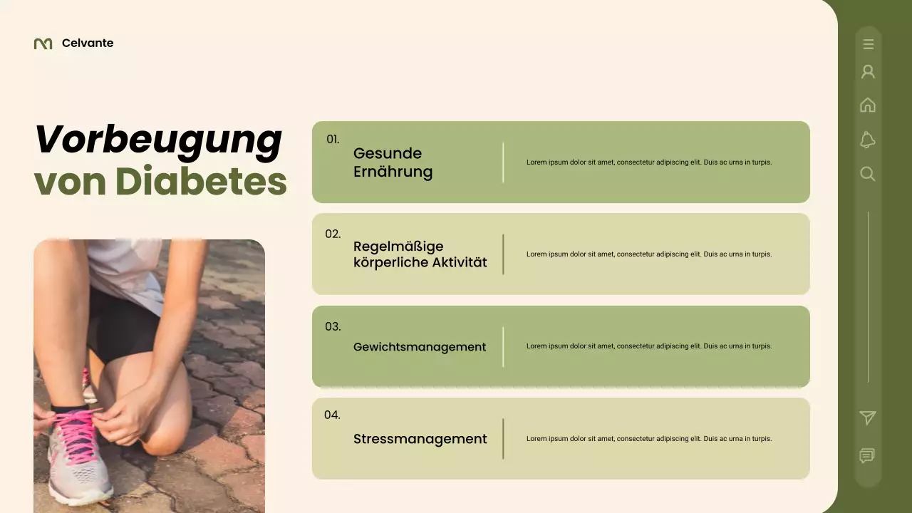 Grüner moderner Gesundheitsleitfaden Präsentation