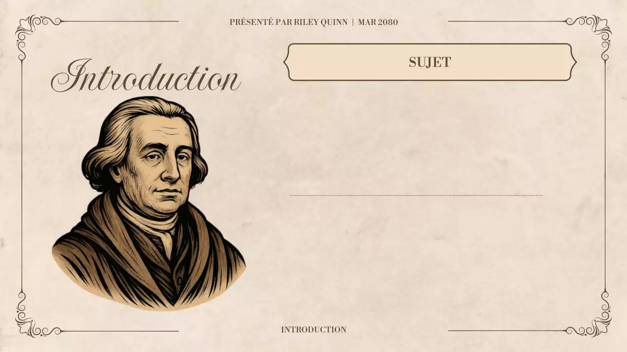 Présentation d'étude de la littérature historique classique