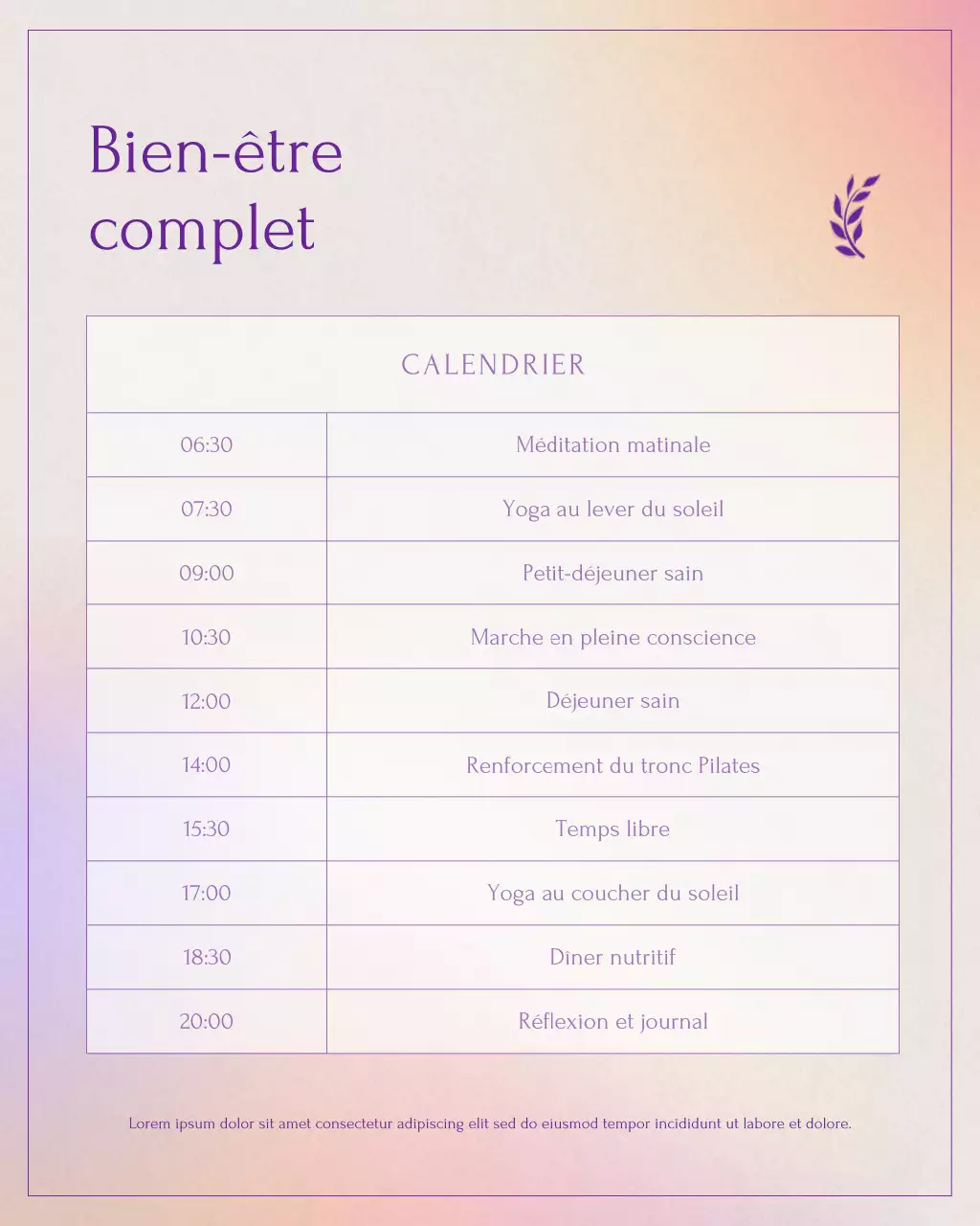 Publication Instagram de Nature Retreat