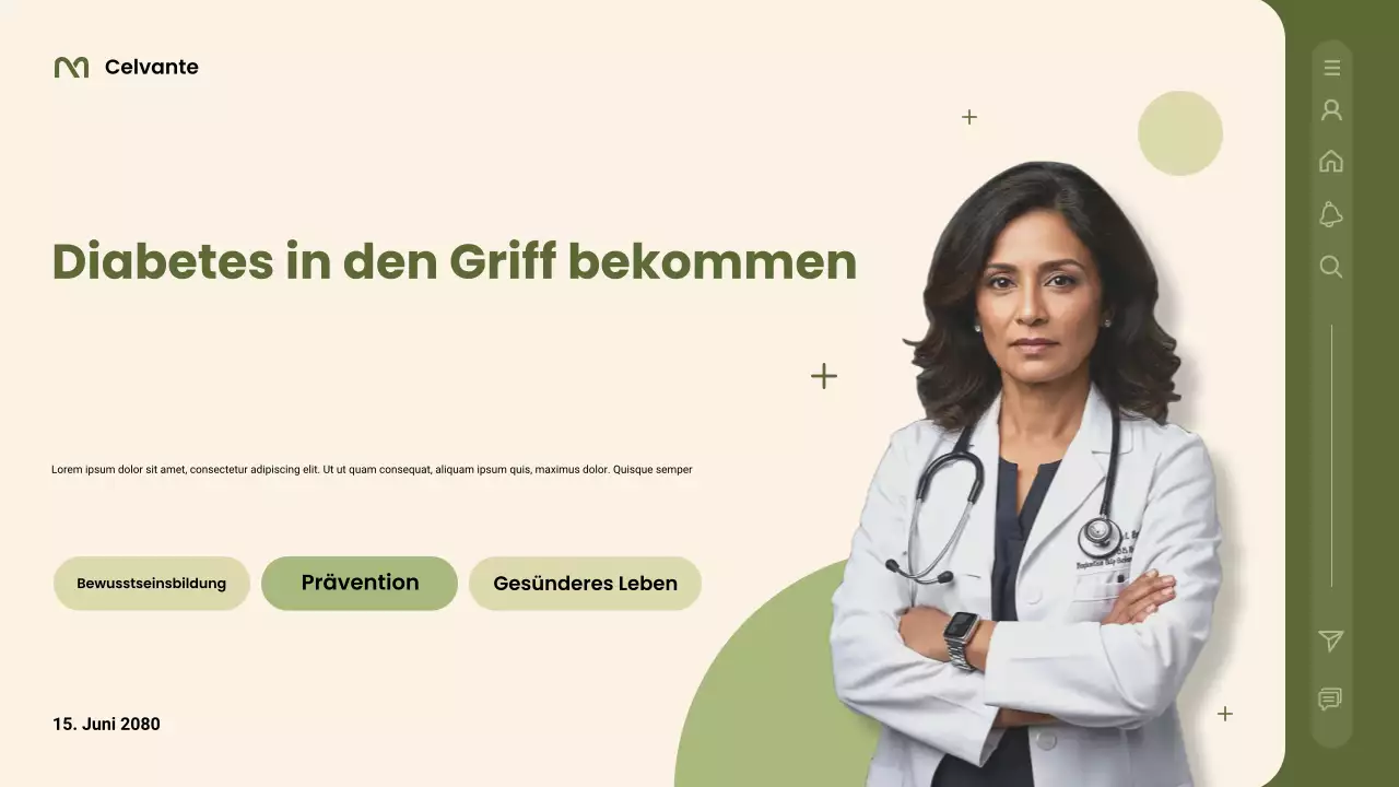 Grüner moderner Gesundheitsleitfaden Präsentation